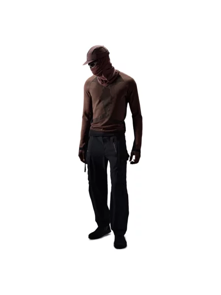 Sweter Oakley wełniany brązowy