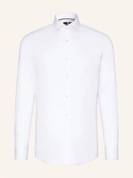 Boss Koszula Z Dżerseju Hank Performance Slim Fit weiss