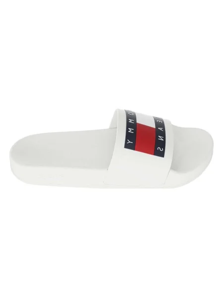 Tommy Jeans Flag Pool Slide Ess ecru dámske žabky biela