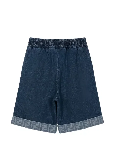 Bermudy dziecięce Fendi niebieskie
