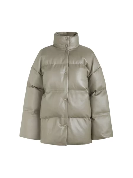 Kurtka skórzana Samsoe Samsoe szara