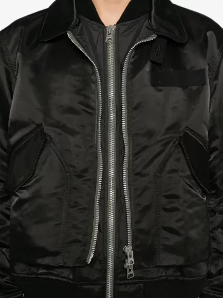 Lung geacă Sacai negru