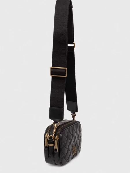 Kurt Geiger De piele geantă poștaș KENSINGTON negru