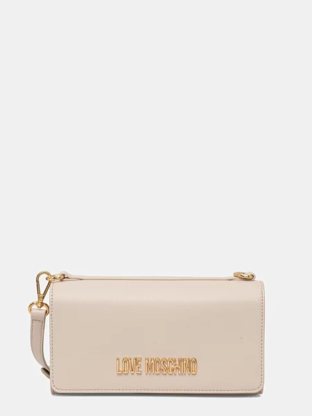 Geantă LOVE MOSCHINO Écru alb