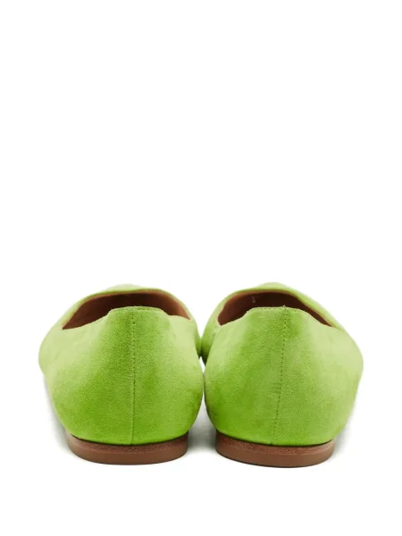 Balerini Gianvito Rossi din piele de căprioară verde