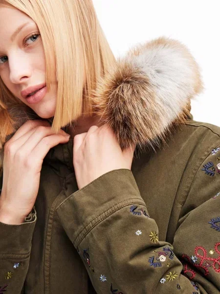 Parka Desigual zöld