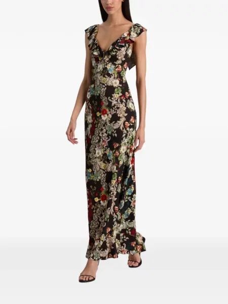 Rochie maxi Alice + Olivia negru