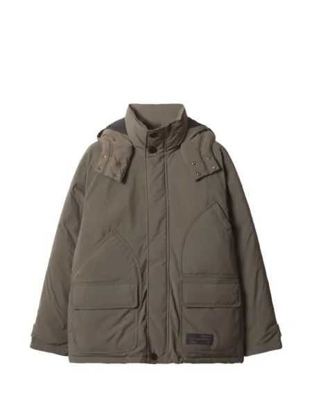 Geacă Maison Kitsune cu glugă cu autograf verde