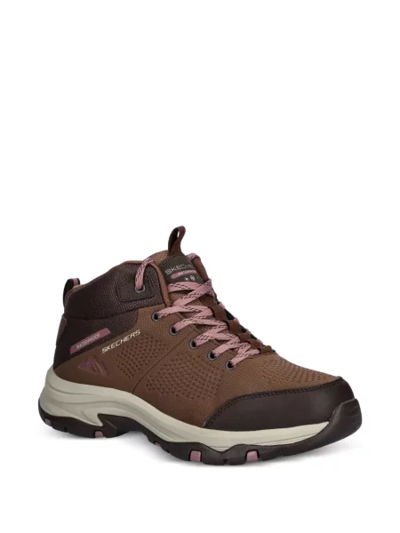 Маратонки Skechers с връзки с дантела кафяво