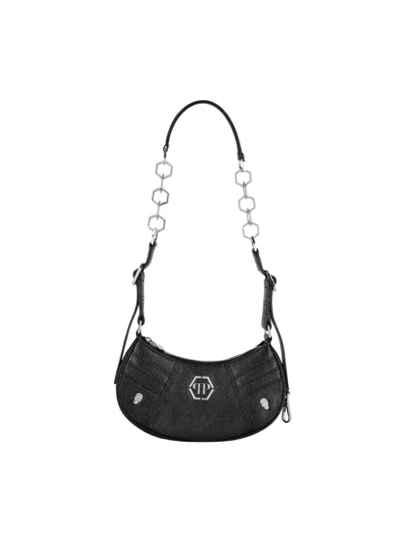 Torebka Philipp Plein skórzana czarna