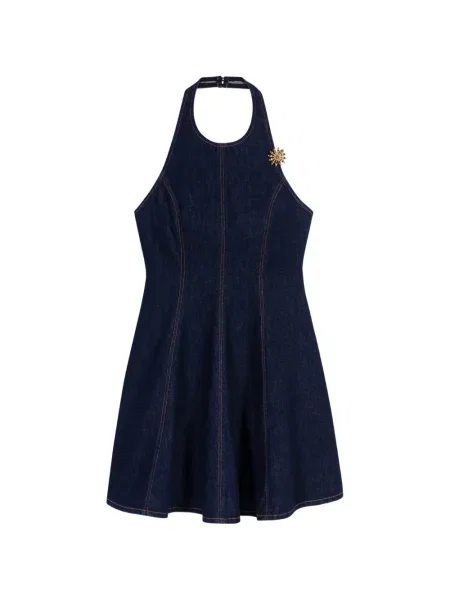 Rochie mini Maje cu gât halter albastru
