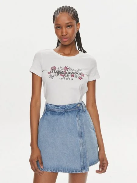 Pepe Jeans London Tricou KORINA alb