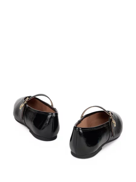 Balerini Love Moschino din piele negru