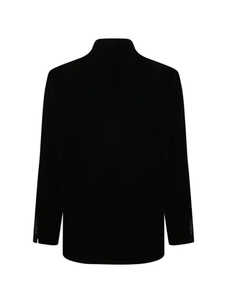 Gulerat sacou Giorgio Armani de catifea negru