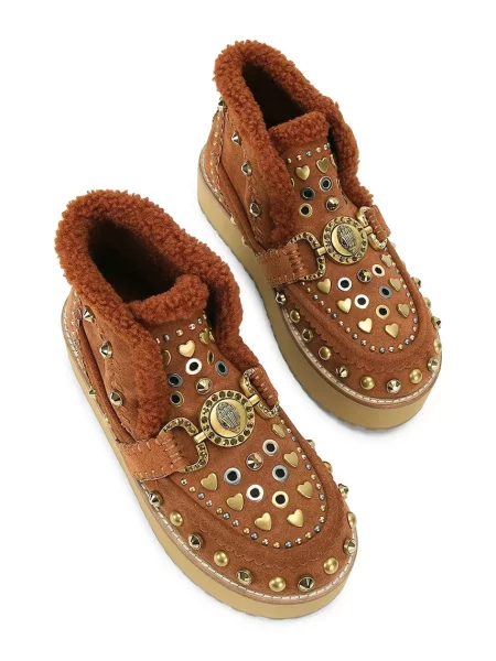 Замшеві чоботи Kurt Geiger London Mansion Cosy Boot коричневий