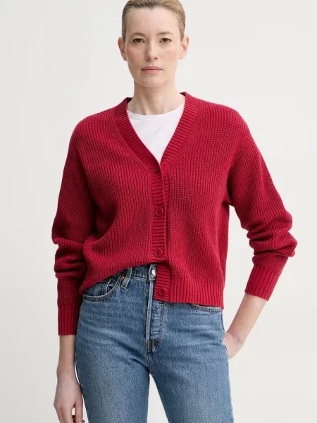 Jopica Levi's SNOWFLAKE CARDIGAN rdeča