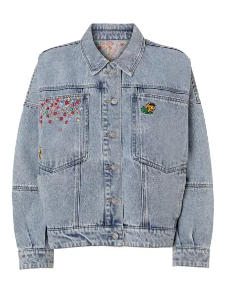 TATUUM Geacă de primăvară-toamnă Waratika albastru denim / galben / verde roșu