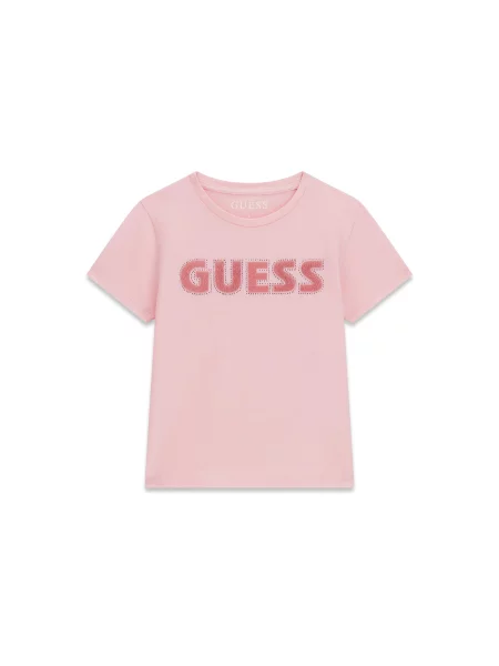 Guess Majica Regular Fit roza