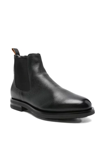 Botine Santoni din piele negru