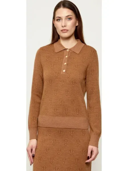 Gant De lână polo maro