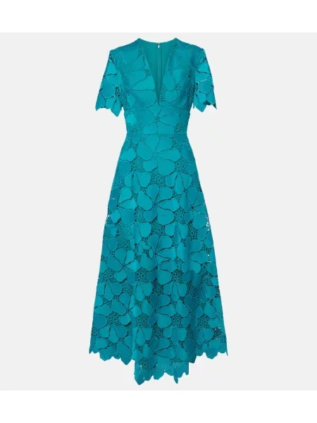 Костюм макси рокля Elie Saab синьо