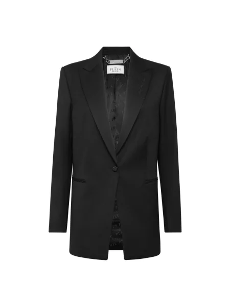 Marynarka Philipp Plein wełniana czarna