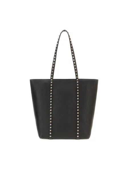Lniana torba crossbody Valentino Garavani czarna