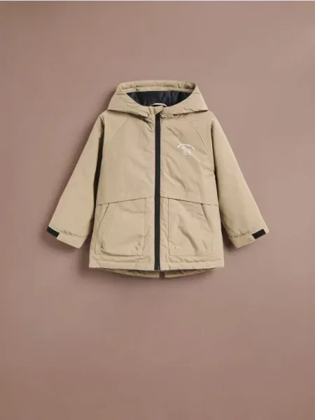 Reserved Ocieplana parka beżowy