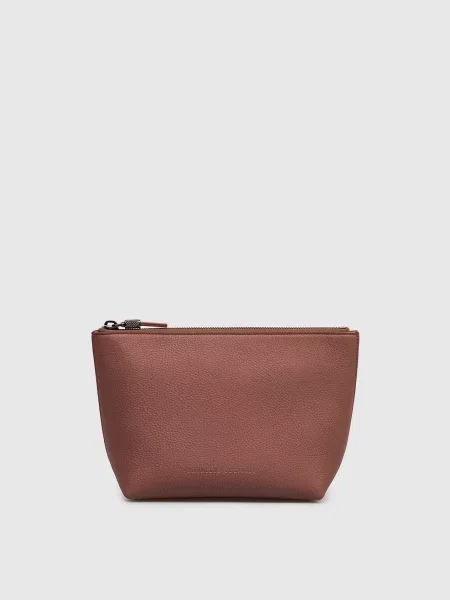 Шкіряний клатч Brunello Cucinelli червоний