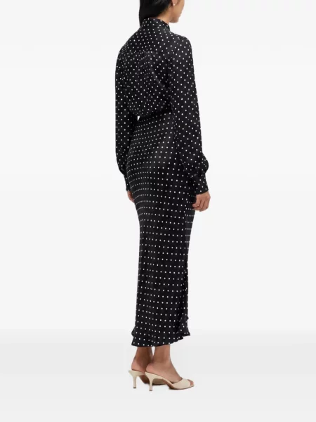 Fustă midi Chinti & Parker cu buline negru