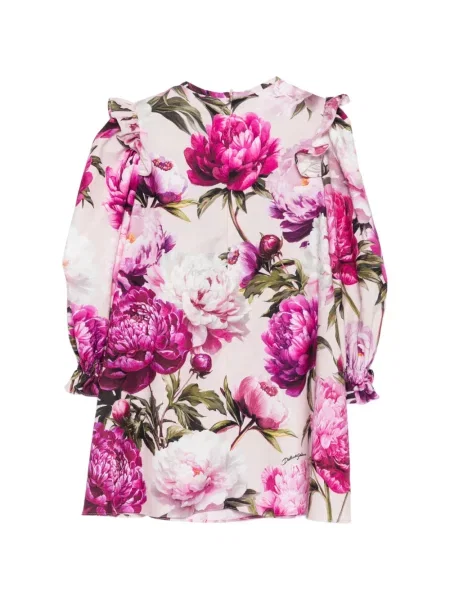 Dětské šaty Dolce & Gabbana růžové