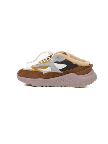 Sneakersy D.a.t.e. skórzane brązowe