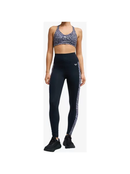 Długie legginsy Roxy Heart Into It lila XS czarny