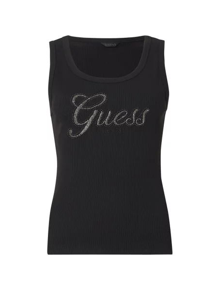 GUESS Top / srebrna črna