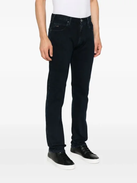 Blugi Emporio Armani cu autograf albastru