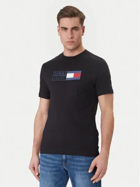 Тениска Tommy Hilfiger черно