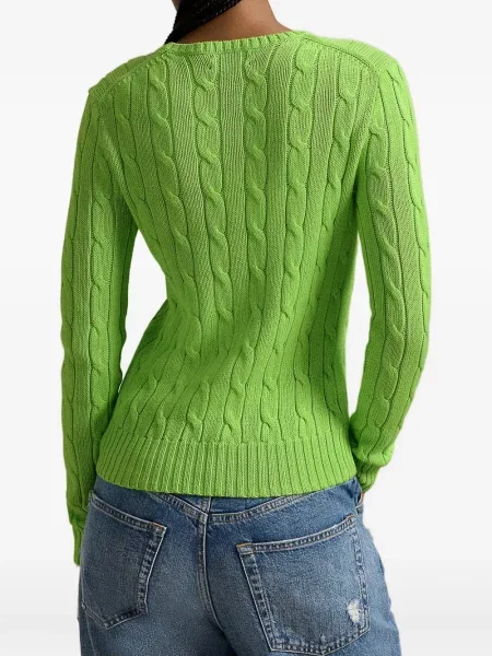 Pulover Polo Ralph Lauren cu decolteu în V roz
