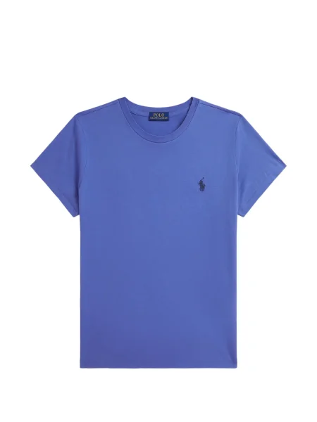 Tricou polo Polo Ralph Lauren cu autograf din fleece negru