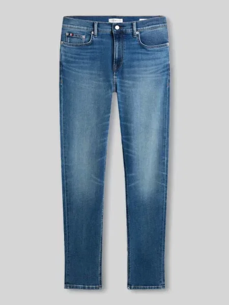Jeansy Tommy Hilfiger z logo niebieskie