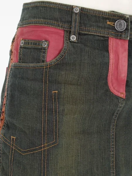 Džínová sukně Christian Dior Pre-owned šedé