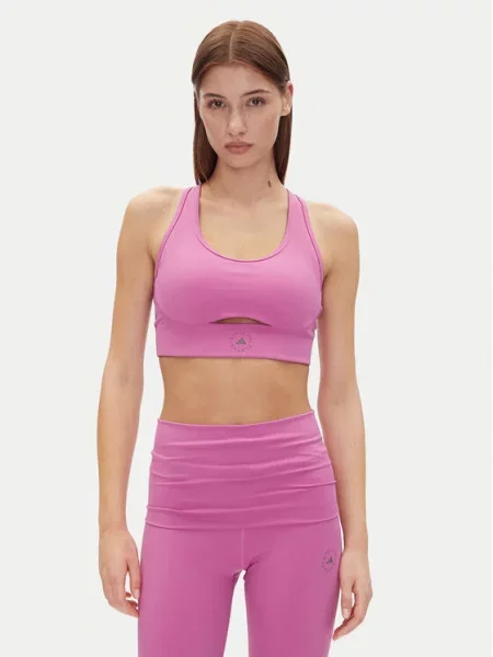 Sportovní podprsenka adidas růžová