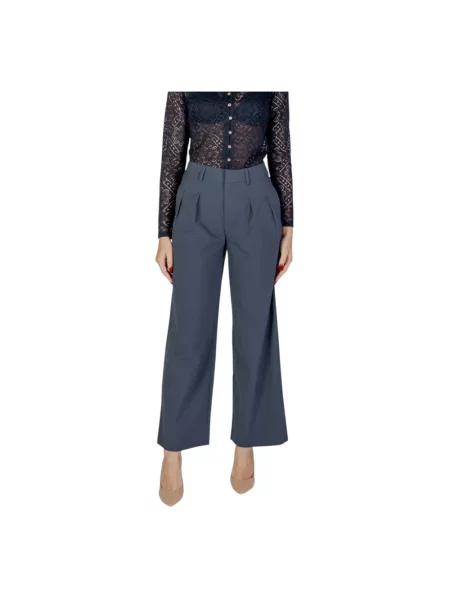 Talia spodnie Calvin Klein Jeans z wysoką talią czarne