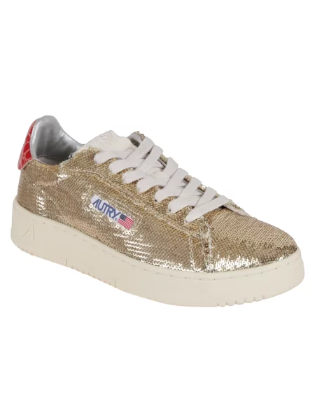 Sneakersy Autry brązowe