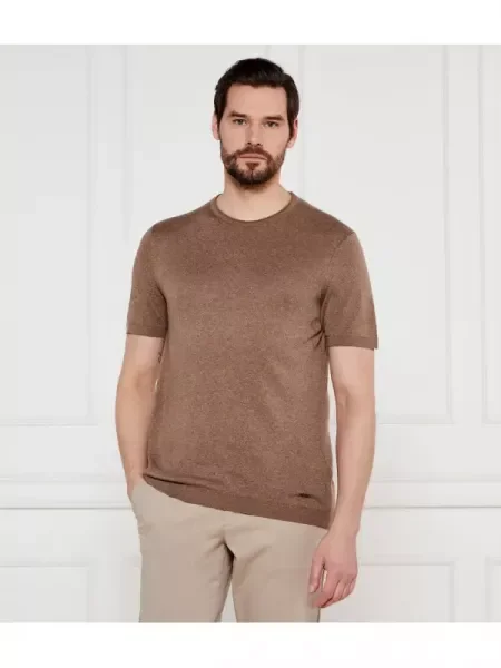 Joop! Póló Marosor | Modern fit len hozzáadásával barna