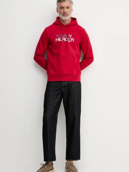 Tommy Hilfiger Hanorac BRAND LOVE roșu