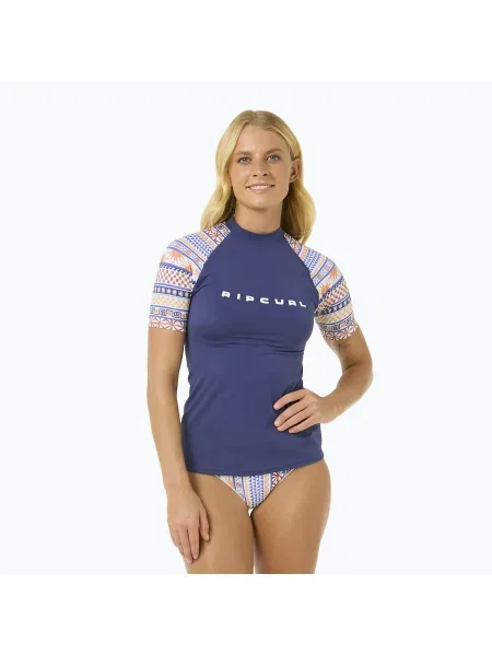 Női Rip Curl San Carlos UPF úszópóló felső sötétkék. Méret: L sötétkék