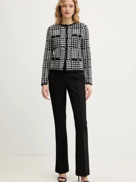 Піджак з додаванням вовни Twinset однобортний однотонний білий