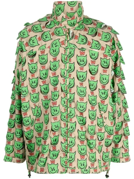Geacă Walter Van Beirendonck cu imagine maro