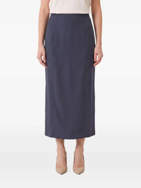 Fusta maxi Brunello Cucinelli albastru