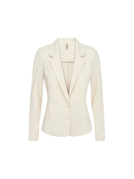 Kardigan rozpinany w kroju regular fit z zamkiem błyskawicznym Soyaconcept biały